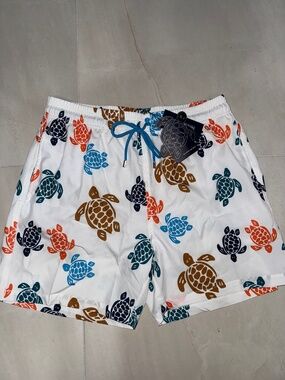Vilebrequin Turtle Print Swim Trunks